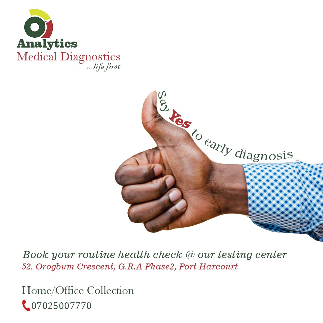 AnalyticsMDL's tweet photo. Your health is your greatest wealth! 
Take charge today by scheduling a routine health check at our center. 
Early detection saves lives and ensures peace of mind. Don't wait - prioritize your well-being and book your appointment now!

#HealthCheck #EarlyDiagnosis #StayHealthy https://t.co/p3NAXgeEkH