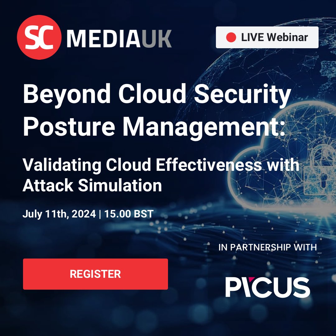 SCmagazineUK's tweet image. FREE LIVE Webinar: Beyond Cloud Security Posture Management: Learn How To ☁ Identify #AWS  security risks &amp;amp; 🌥 Cloud security posture best practices. 11 July 15:00 BST -  Register Now! bit.ly/3znPz3B