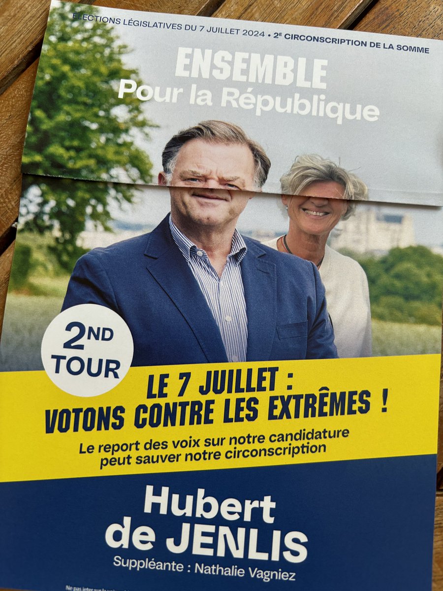 Head_the_ed's tweet photo. Dommage, je peux pas identifier mon nouveau pote Hubert qui favorise les fafs en maintenant sa candidature sur la seconde circonscription d’Amiens… #legislatives2024 https://t.co/5brRe9cg3I