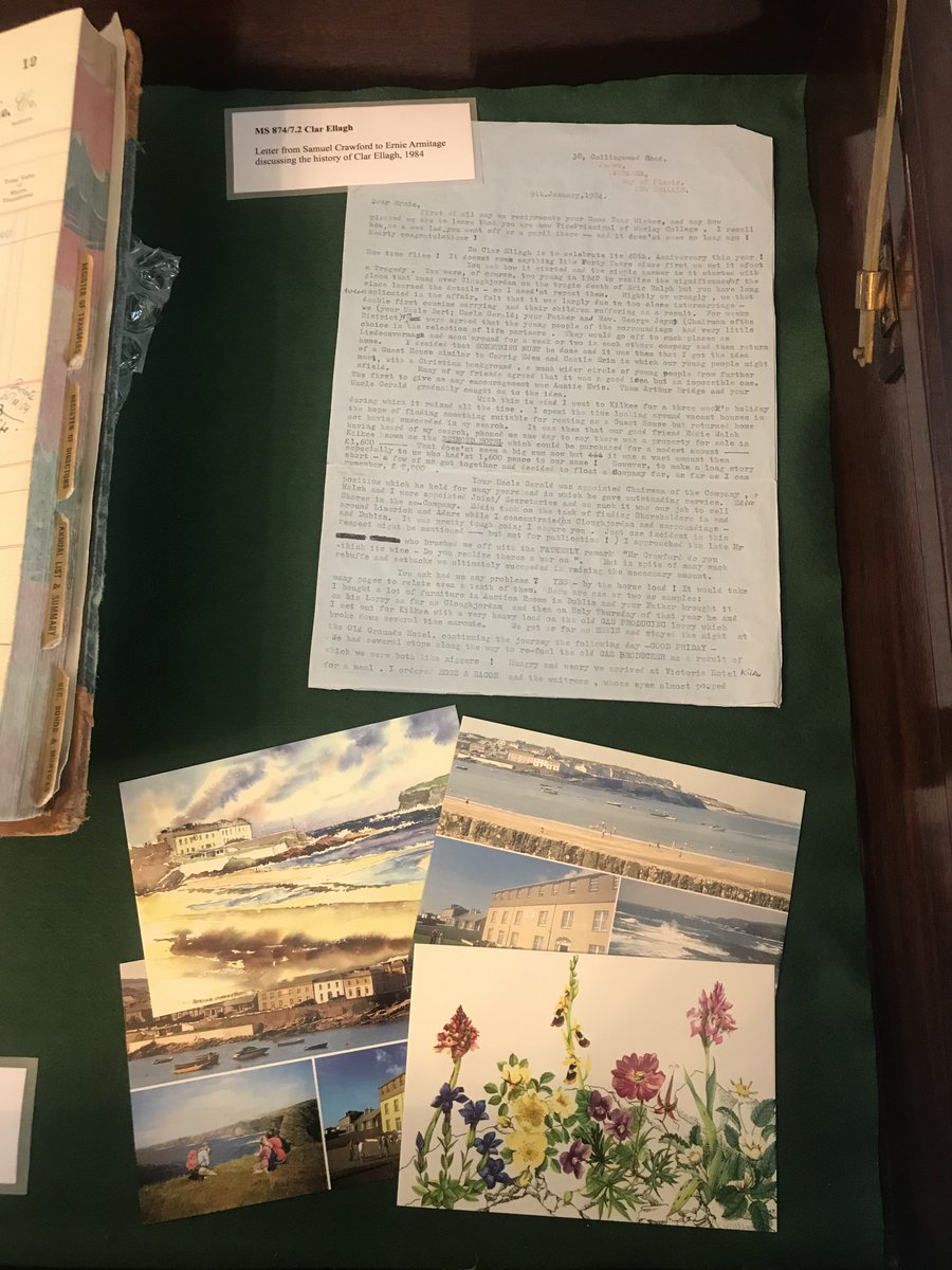Just in time for summer – our display case now features materials relating to Clar Ellagh, a Christian holiday centre in Kilkee, Co Clare which ran from 1944-2006.