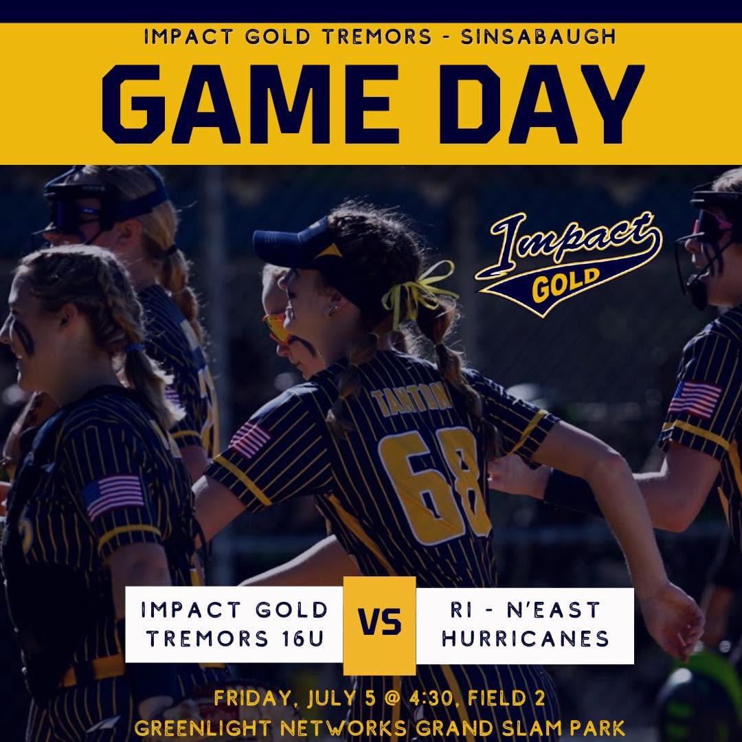 Our favorite day is GAME DAY! #impactgold #USAsoftball #America