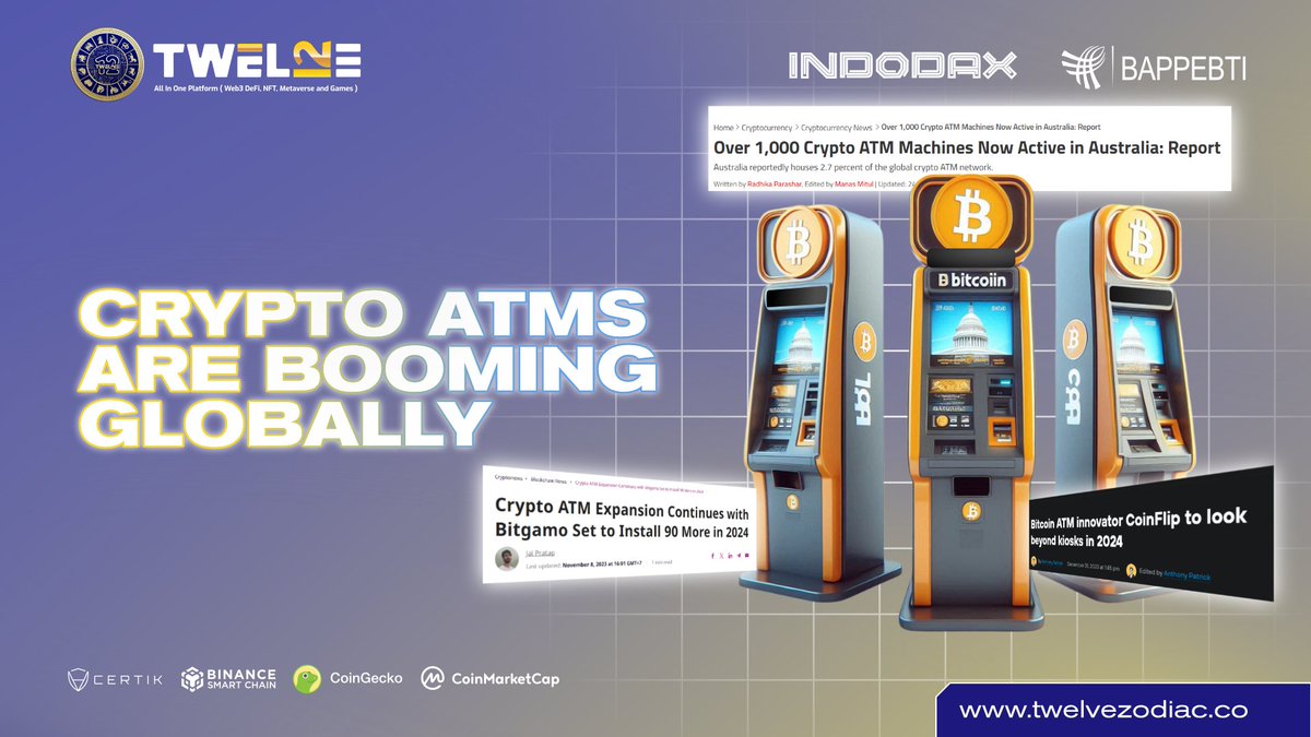 DID  YOU KNOW? |🌐 Crypto ATMs are booming globally!
With over 38,280 ATMs, expansion persists despite regulations. In Australia, 1,000+ ATMs reflect growing interest. In the US, CoinFlip expands beyond kiosks, prioritizing compliance and customer support. 🚀💰