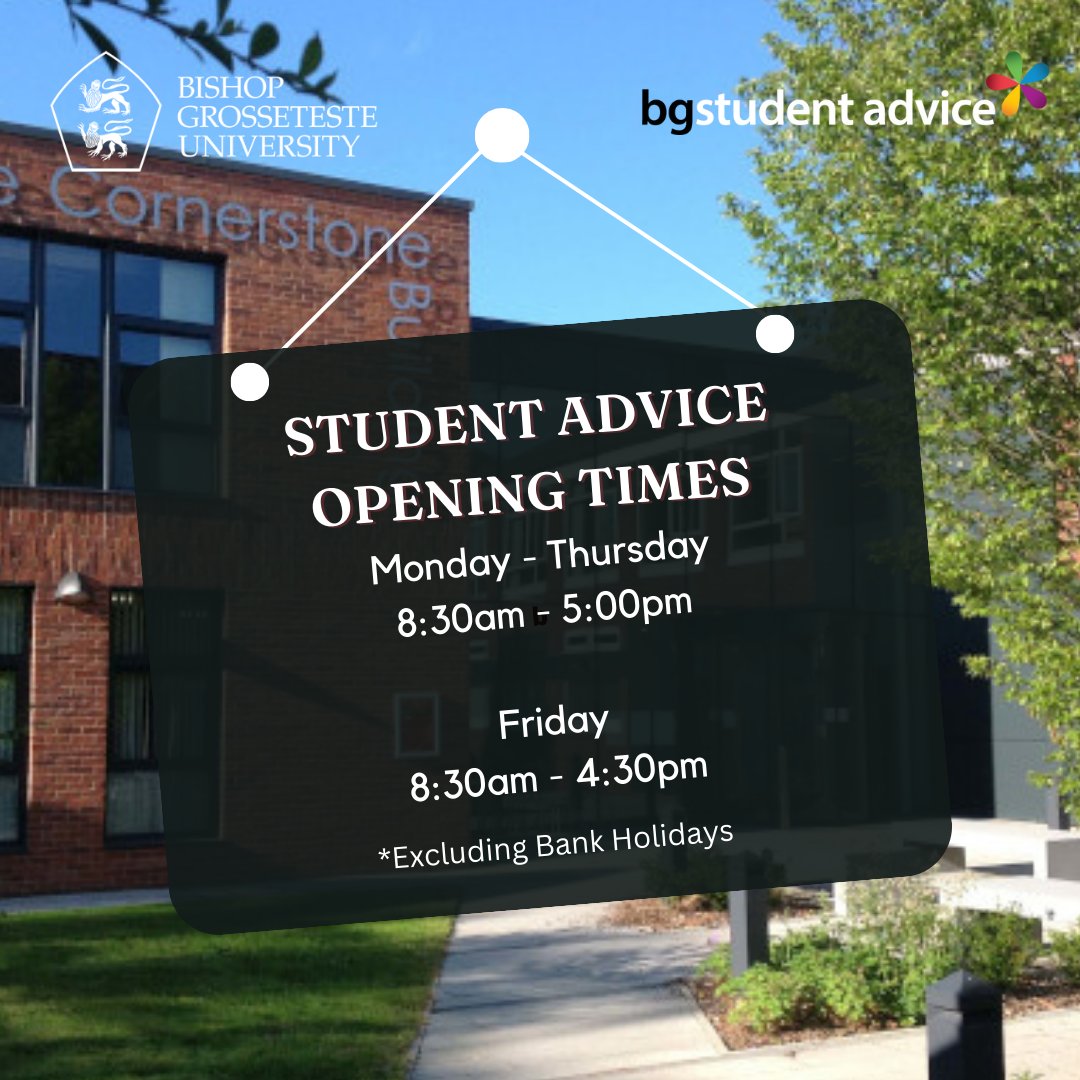 Our online booking system is back up and running! We're sorry for any inconvenience whilst we fixed the issue.

If you need to speak to an adviser you can still contact us by phone or email, or you can book online here:
mycourses.bishopg.ac.uk/ultra/institut…