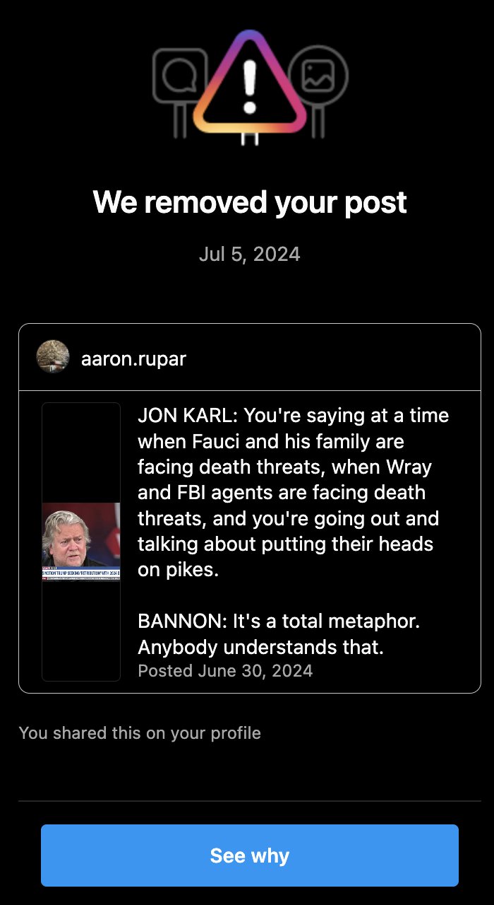 Aaron Rupar on X: “Threads, sadly, is a joke of a platform. When 