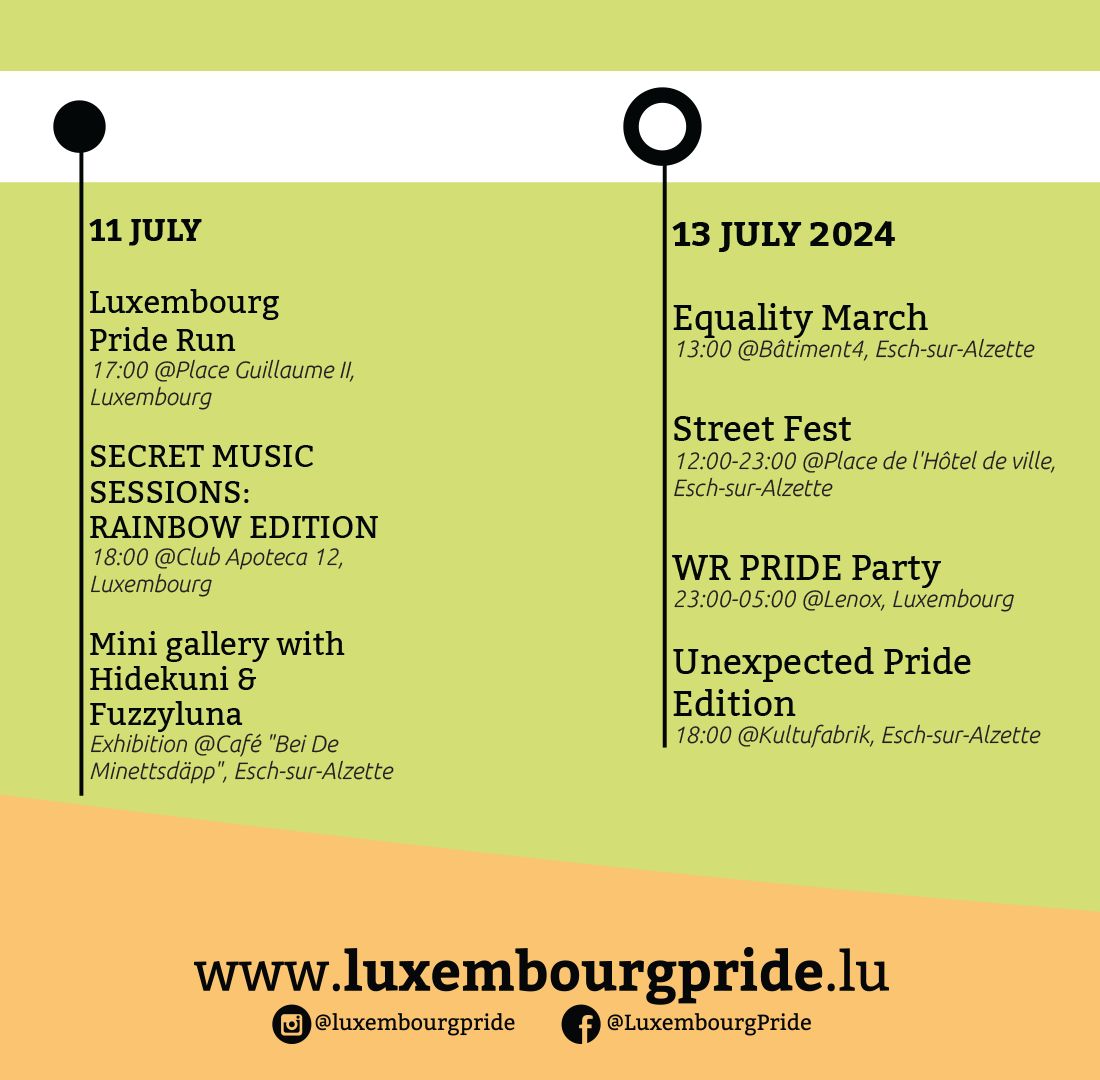 LuxembourgPride's tweet photo. This year, the Pride movement in Luxembourg is celebrating its 25th anniversary. Not only has the program evolved, but the queer community has also become more diverse. To celebrate this milestone, we are commemorating Pride under the theme "Together in unity, proud in diversity" https://t.co/BGcL2VCABf