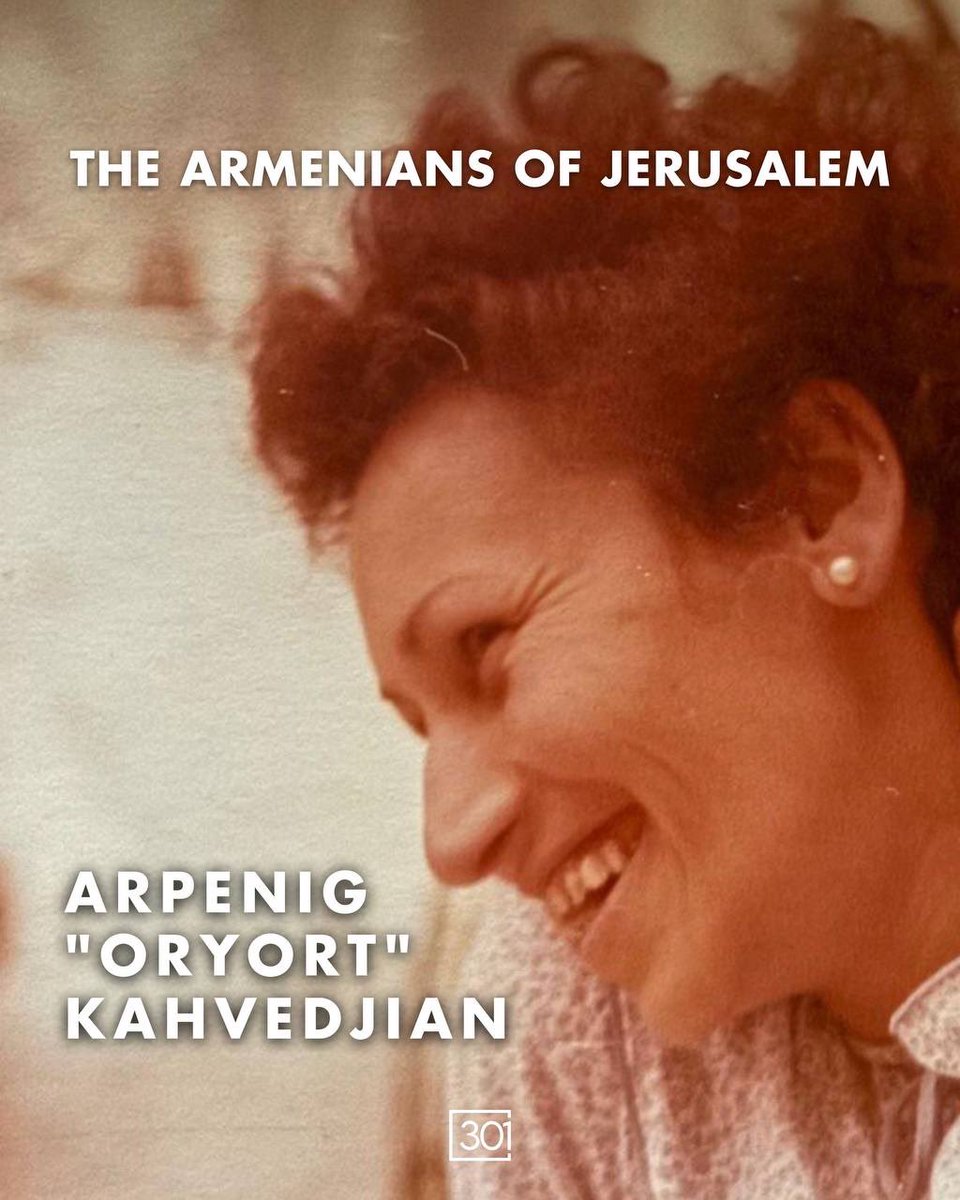 301arm's tweet image. This is Arpenig Kahvedjian, a 3rd generation Jerusalemite Armenian, originally from Adiyaman and Zeitoun, Western Armenia. Teacher, pedagogue, and proud nationalist, Oryort -- as she is known by all in the Armenian Quarter – inspired, nurtured, and developed many generations at…