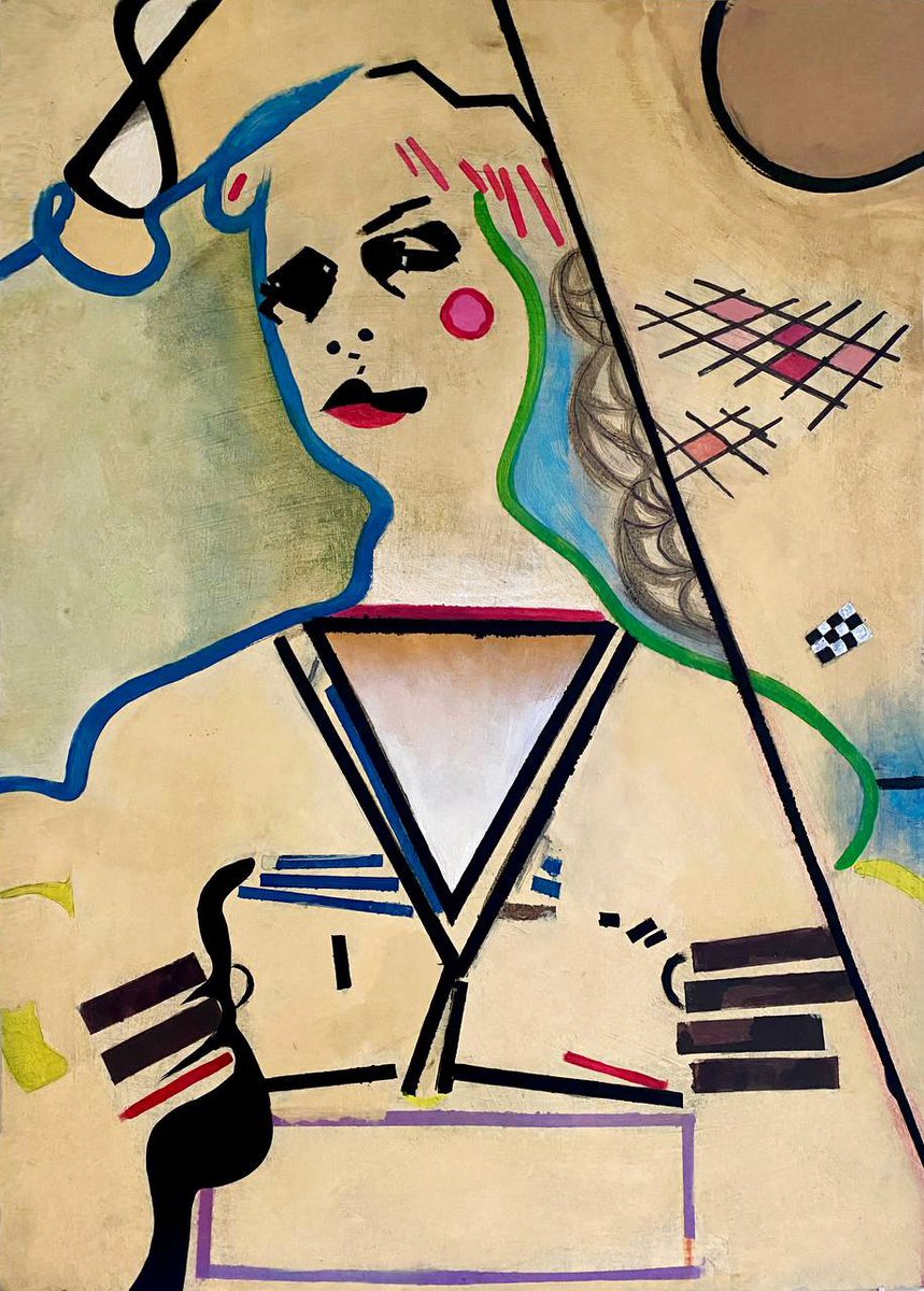 Chroma l, 100x70cm, acrylic on cardboard, 2023.
Painting: Agnes Lumiere
Model: <a href="/K4b00mmodel/">KaBoom</a>
The painting was available for viewing at my exhibition in February 2024 at the Academy of Fine Arts in Wrocław, in front of the drawing studio 111.
#painting #abstractart #woman #model