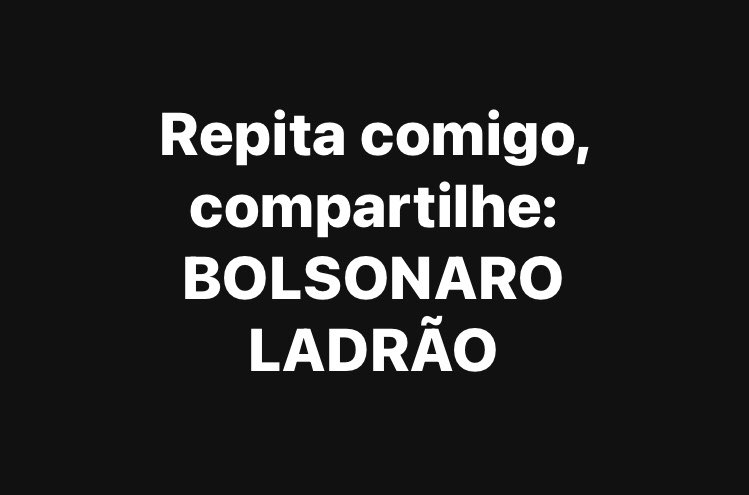 joaodomenech's tweet photo. BOLSONARO LADRÃO https://t.co/pW3i7rcSxI