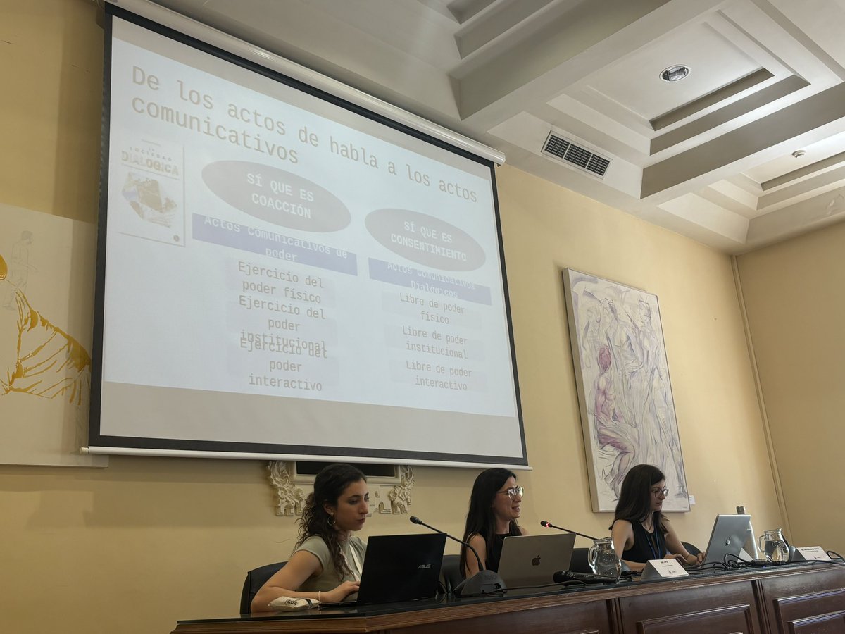 La diferencia entre los actos comunicativos de poder y comunicativos que nos presenta <a href="/Ane_LAguileta/">Ane López de Aguileta</a> desde la Sociedad Dialógica <a href="/DialogicSociety/">The Dialogic Society</a> en el panel de Género de #CIMIE24 <a href="/AsociacionAMIE/">AMIE</a>
