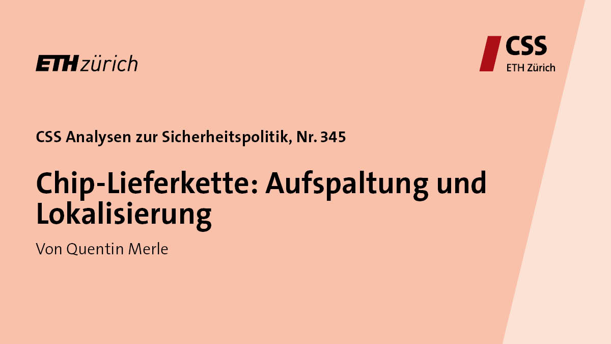CSS_ETHZurich's tweet image. 📣Eine neue Ausgabe der Serie #CSSAnalyses zur #Sicherheitspolitik ist jetzt verfügbar. Zur vollständigen Analyse geht es hier: ow.ly/C9zL50SvlhR
#halbleiter #Halbleiterindustrie