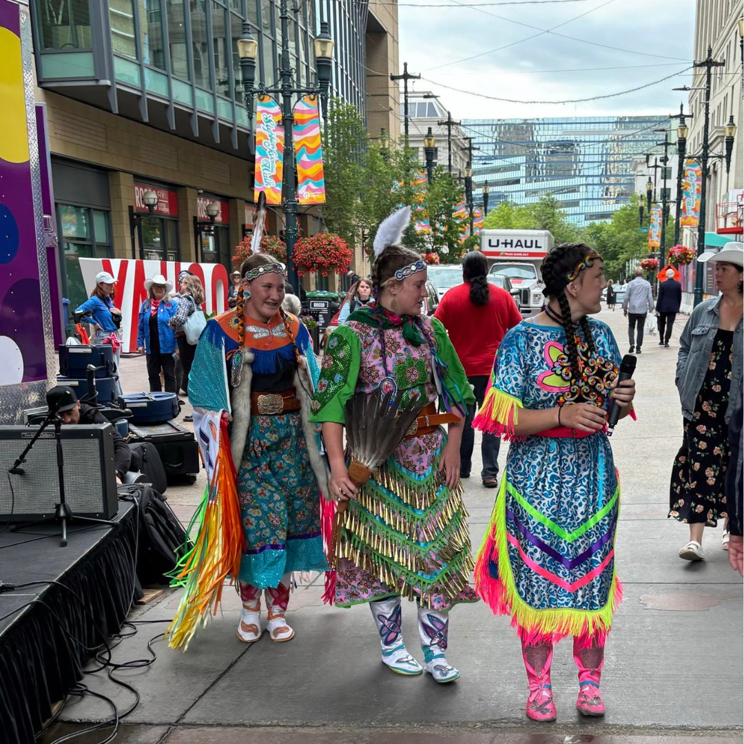 Before the Stampede Parade kicks off in an hour, our Stampede fun began yesterday morning  at the First Flip Pancake Breakfast! Thank you for having us!