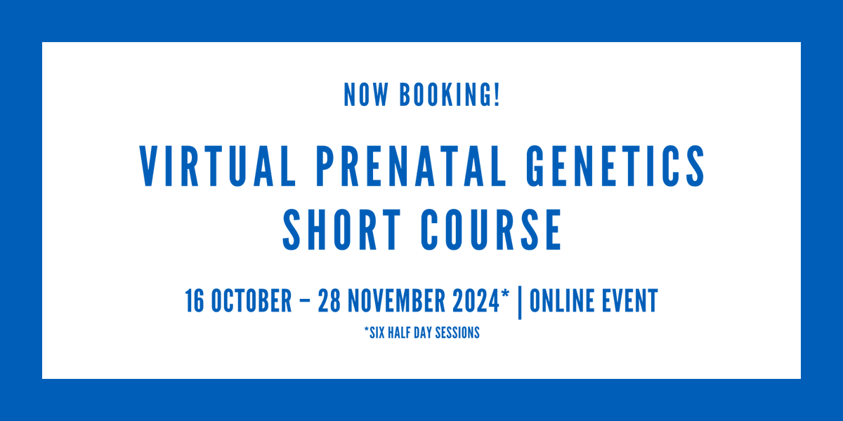 GSTT Events (@gsttevents) on Twitter photo ⭐️Booking now open⭐️
Virtual Prenatal Genetics Short Course, 16 Oct - 28 Nov 2024
🔹obtain family history
🔹identify high risk family history
🔹genetic testing
🔹consent taking
🔹counselling skills
Find out more: bit.ly/4ctmQZY
<a href="/tin_wilson/">Tahni-Ann Wilson</a> <a href="/alcoulson93/">Alice Coulson</a> <a href="/VishTrip_11/">Vishakha Tripathi</a> ⭐️Booking now open⭐️
Virtual Prenatal Genetics Short Course, 16 Oct - 28 Nov 2024
🔹obtain family history
🔹identify high risk family history
🔹genetic testing
🔹consent taking
🔹counselling skills
Find out more: bit.ly/4ctmQZY
<a href="/tin_wilson/">Tahni-Ann Wilson</a> <a href="/alcoulson93/">Alice Coulson</a> <a href="/VishTrip_11/">Vishakha Tripathi</a>