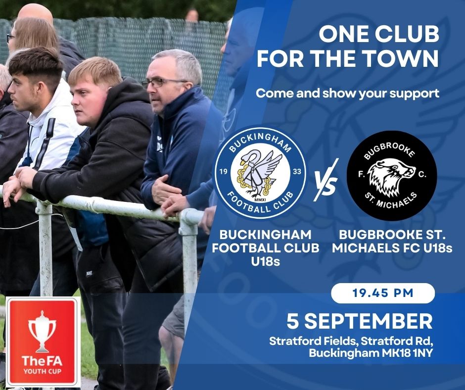 👀 FA Youth Cup Draw! 

We've been drawn against <a href="/BadgersUcl/">Bugbrooke St. Michaels FC</a> in the preliminary round of the FA Youth Cup on 5 September at Stratford Fields.