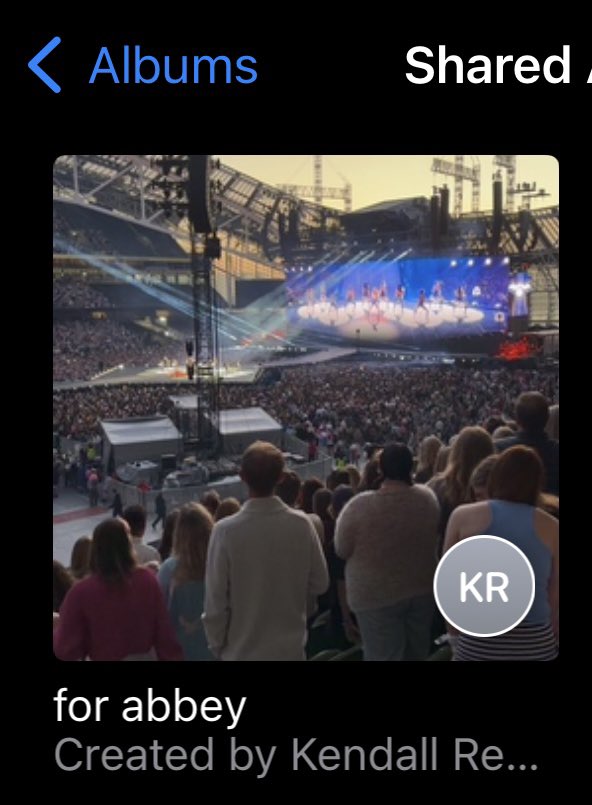 oomf made me a whole album of all my fav parts of the eras tour when she went last week and i’ve never felt so loved