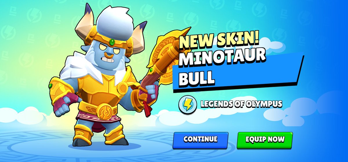 #MinotaurBullGiveaway
I'm giving away 5 FREE Minotaur Bull skins! All you have to do is: 
🐙Follow @echothrume
🐙 Like &amp; Retweet!  
Good luck   #Brawlstars #brawltalk