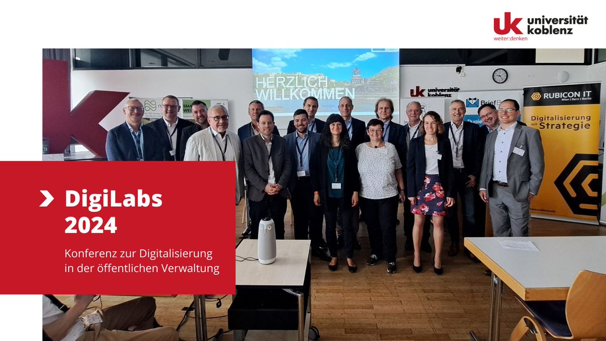 unikoblenzde's tweet image. Die Konferenz DigiLabs bot am 1. und 2. Juli Vertretern der Digitallabore des öffentlichen Sektors die Möglichkeit, sich zu aktuellen Themen auszutauschen.
Mehr unter: uni-koblenz.de/de/newsroom/di…
#unikoblenz #weiterdenken #DigiLabs #digitalerwandel #digitalisierung