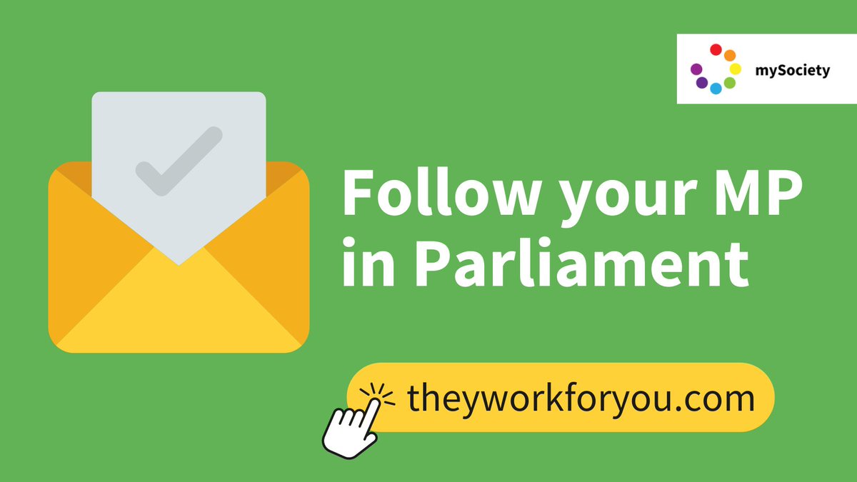 mySociety's tweet photo. New MPs are now in @TheyWorkForYou! Sign up here and we'll send you an email every time your MP votes or speaks in Parliament: https://t.co/DWBapV7ImW https://t.co/Tl8O2zT12G