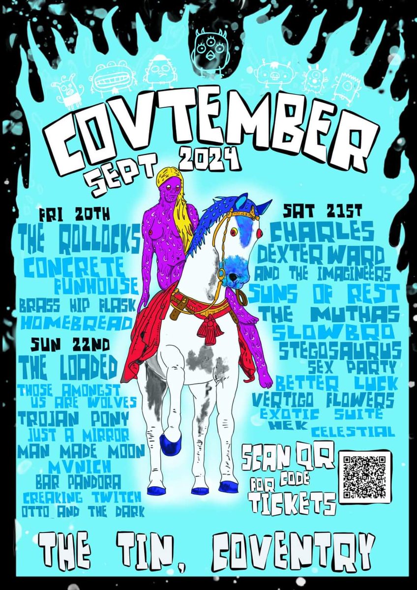 Beyond hyped to say we are playing the Sunday of <a href="/covtember/">COVtember official page</a> at @thetinmusicandarts this year! This is one we've wanted to play for a long time, it's an amazing festival for an amazing cause and the lineup is as stacked as ever 🔥🔥🔥 Grab a ticket now 

ticketweb.uk/event/covtembe…
