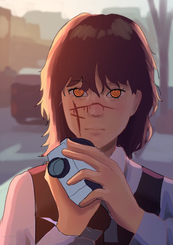 Th5De4's tweet photo. I don't know her name but she's from chainsawman https://t.co/3U7XPGHpgv
