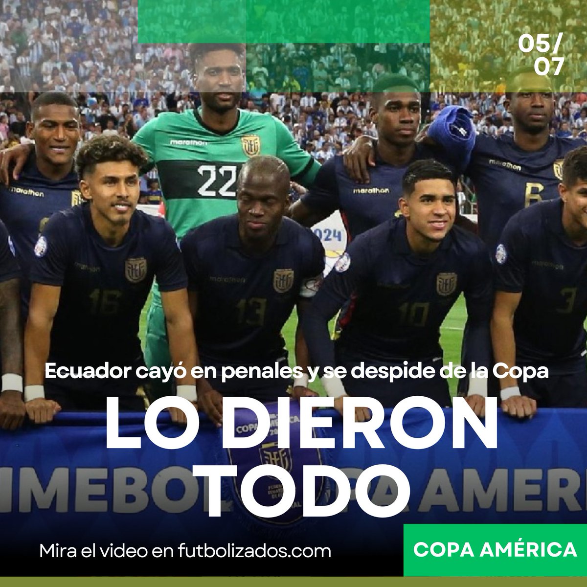 En penales, Ecuador se elimina ante Argentina

Mira los goles en: futbolizados.com/100883/los-pen…