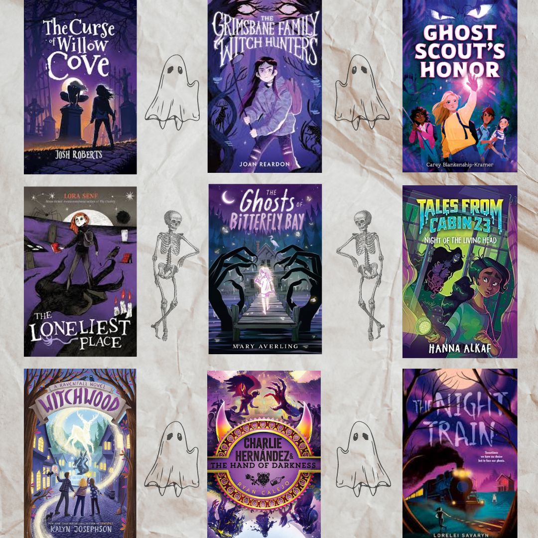 You know what's unequivocally the coolest kind of book? CREEPY &amp; MAGICAL MIDDLE GRADE WITH PURPLE COVERS. This is just a small sampling of upcoming books you'll *definitely* want to keep on your radar over the coming months. List of authors and release dates below! 👻