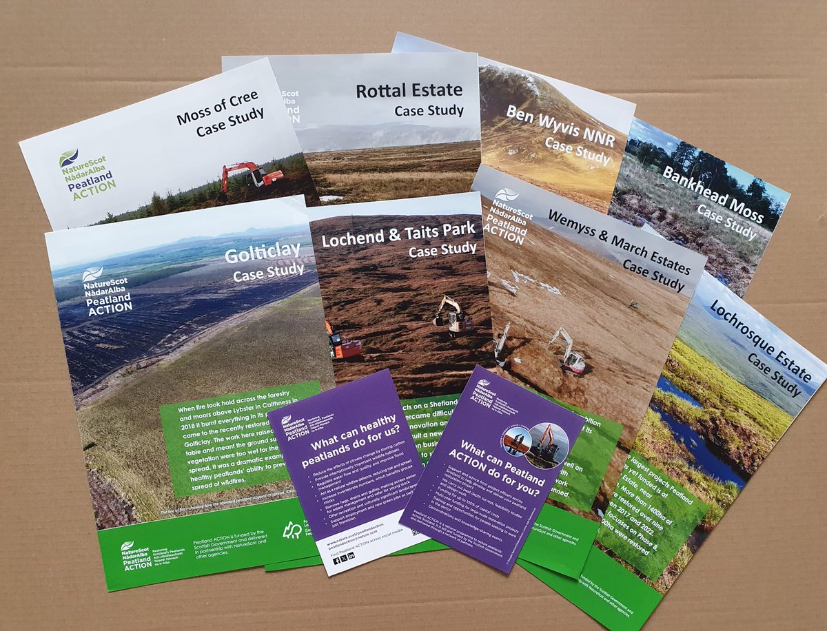 Our <a href="/NatureScot/">NatureScot</a> colleagues are at the <a href="/ScotGameFair/">GWCTScottishGameFair</a> this weekend.

If you're interested in peatland restoration, head over to the NatureScot marquee for a chat or to pick up some of our case study materials to read about a range of #PeatlandACTION projects across Scotland.