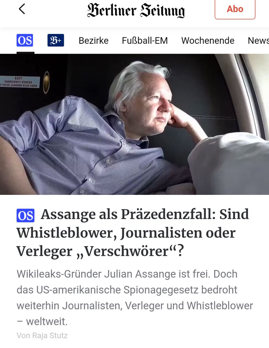 RajaValeska's tweet image. Ein kl. Artikel von mir, der einen kl. Einblick gibt, warum ich mich für diese Sache eingesetzt habe und es auch weiterhin tun werde:

berliner-zeitung.de/open-source/ju…

Solidarität mit denen, die alles für die Rechte aller riskieren, wird immer nötig sein.

#exposingwarcrimesisnotacrime