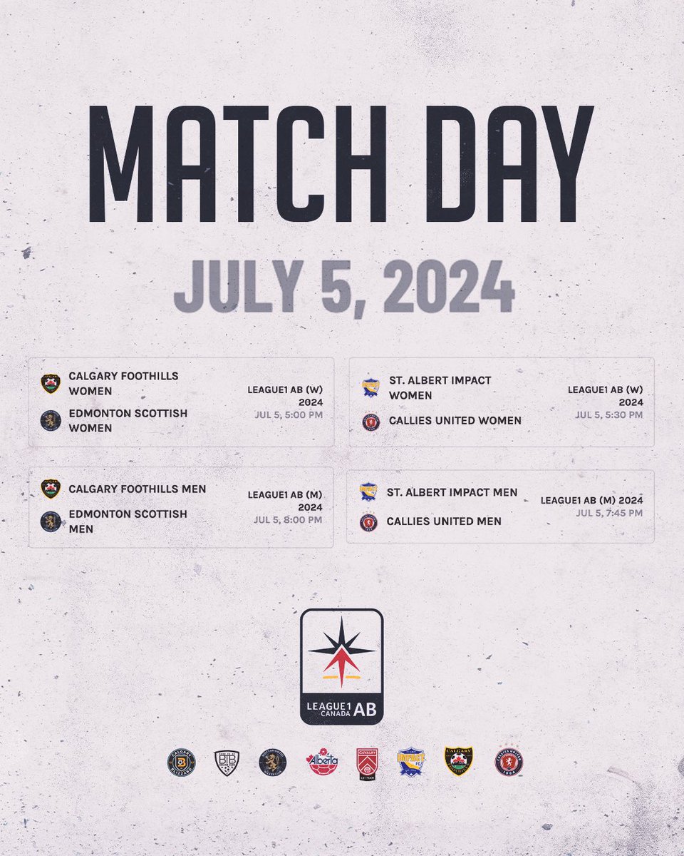 League1 Alberta (@league1alberta) on Twitter photo We’re back for another match day! Today’s live match of the week brought to you by <a href="/Albertas_Own/">Alberta’s Own Media</a> will see <a href="/btb_soccer/">BTBSoccerAcademy</a> host the ASA HP ladies and the Cavs u21 men’s side!
Ladies Match:
watch.albertasoccer.com/en/c/womens-le…
Men’s Match:
watch.albertasoccer.com/en/c/mens-leag… We’re back for another match day! Today’s live match of the week brought to you by <a href="/Albertas_Own/">Alberta’s Own Media</a> will see <a href="/btb_soccer/">BTBSoccerAcademy</a> host the ASA HP ladies and the Cavs u21 men’s side!
Ladies Match:
watch.albertasoccer.com/en/c/womens-le…
Men’s Match:
watch.albertasoccer.com/en/c/mens-leag…