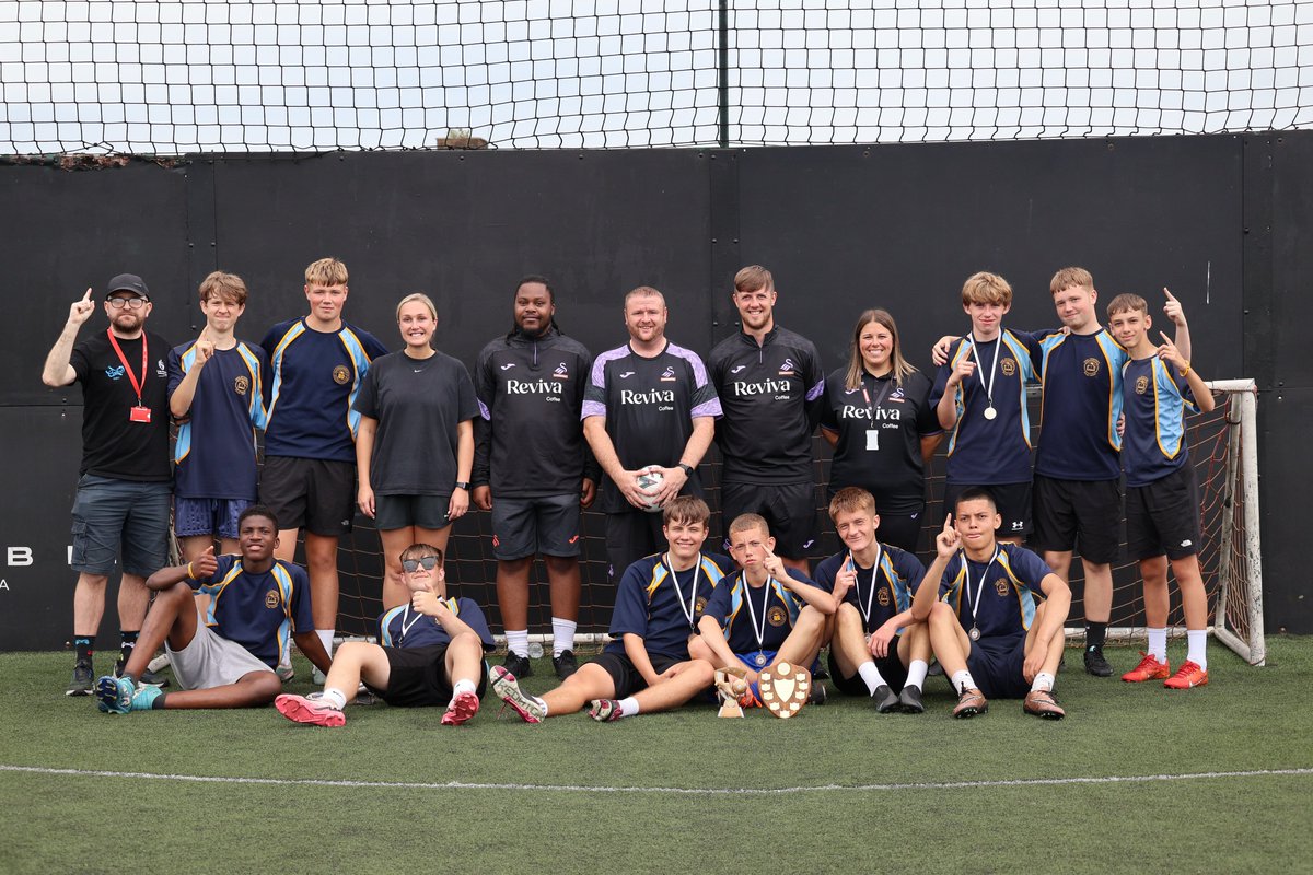 We've had an amazing day at CMET's annual football tournament at Pure Football today ⚽

Congratulations to <a href="/dylanthomas_sch/">Dylan Thomas School</a> who were crowned champions 🏆

<a href="/EvolveSwansea/">Evolve Swansea</a> | <a href="/SwanseaCouncil/">Swansea Council</a>