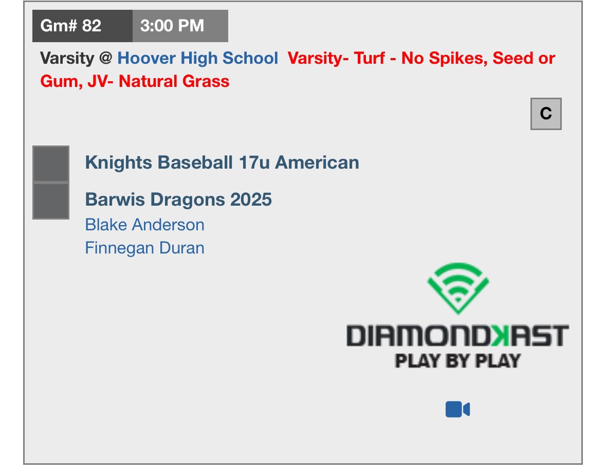 Starting second game in Hoover at 3pm. Ready to get to work!! <a href="/Jose_Piedra16/">Coach Jose Piedra Mendoza</a> <a href="/BARWIS2025/">BARWIS Baseball 2025</a> <a href="/Pgrady24/">Patrick Grady</a> #uncomitted