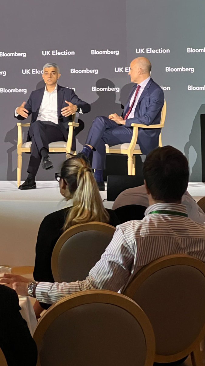 ASASLTD1's tweet photo. Following on from the #Labour party’s breakthrough victory, #SadiqKhan and guests spoke at the Bloomberg Live Election broadcast held in @RafflesLondon.

We created the set and managed the #AV to ensure a disturbance-free discussion 🎤 

#GeneralElection2024 https://t.co/NRaBYmQjt7
