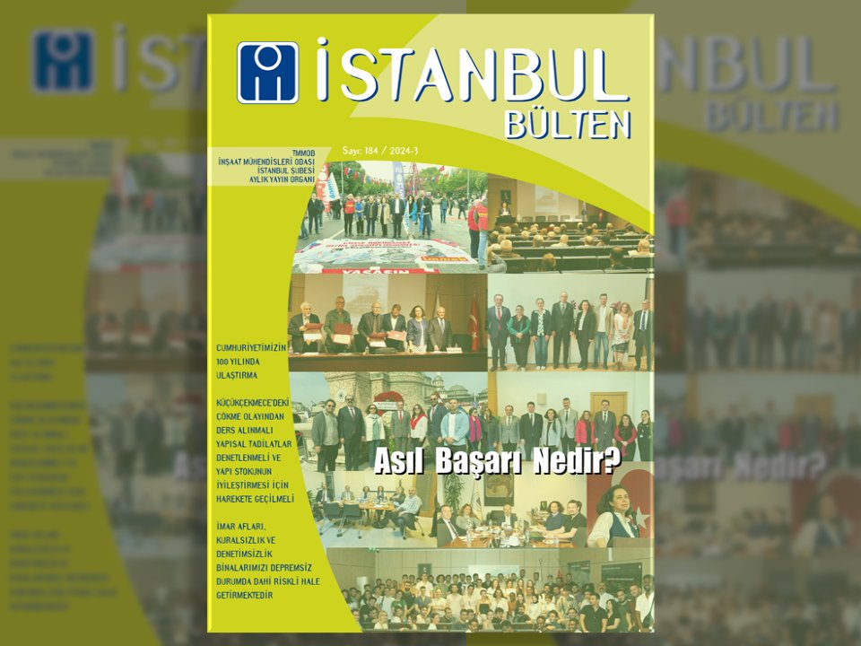 Şubemiz Yayın Organı Olan İstanbul Bülten`in 184. Sayısı Yayımlandı.
 
Yayın organımız İstanbul Bülten`e ulaşmak için istanbul.imo.org.tr/Eklenti/8726,i…