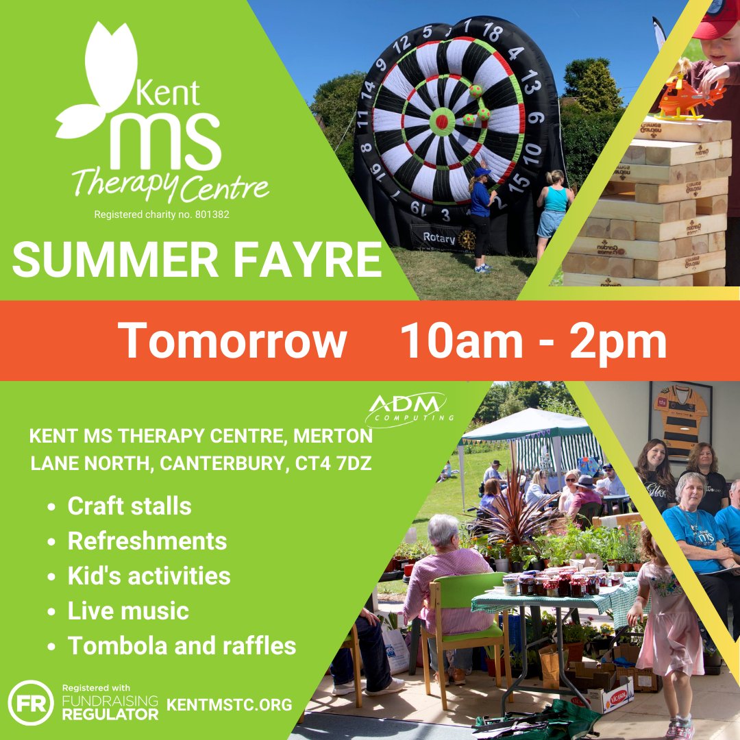 Kent MSTC (@kentmstc) on Twitter photo Our Summer Fayre sponsored by <a href="/ADMComputing/">ADM Computing</a> is tomorrow! You can expect a giant foot darts game thanks to @rotarycanterburysunrise, a raffle, tombola, wine or water, a wheelbarrow of alcohol plus craft stalls. Refreshments available. See you tomorrow☀🥳 Our Summer Fayre sponsored by <a href="/ADMComputing/">ADM Computing</a> is tomorrow! You can expect a giant foot darts game thanks to @rotarycanterburysunrise, a raffle, tombola, wine or water, a wheelbarrow of alcohol plus craft stalls. Refreshments available. See you tomorrow☀🥳