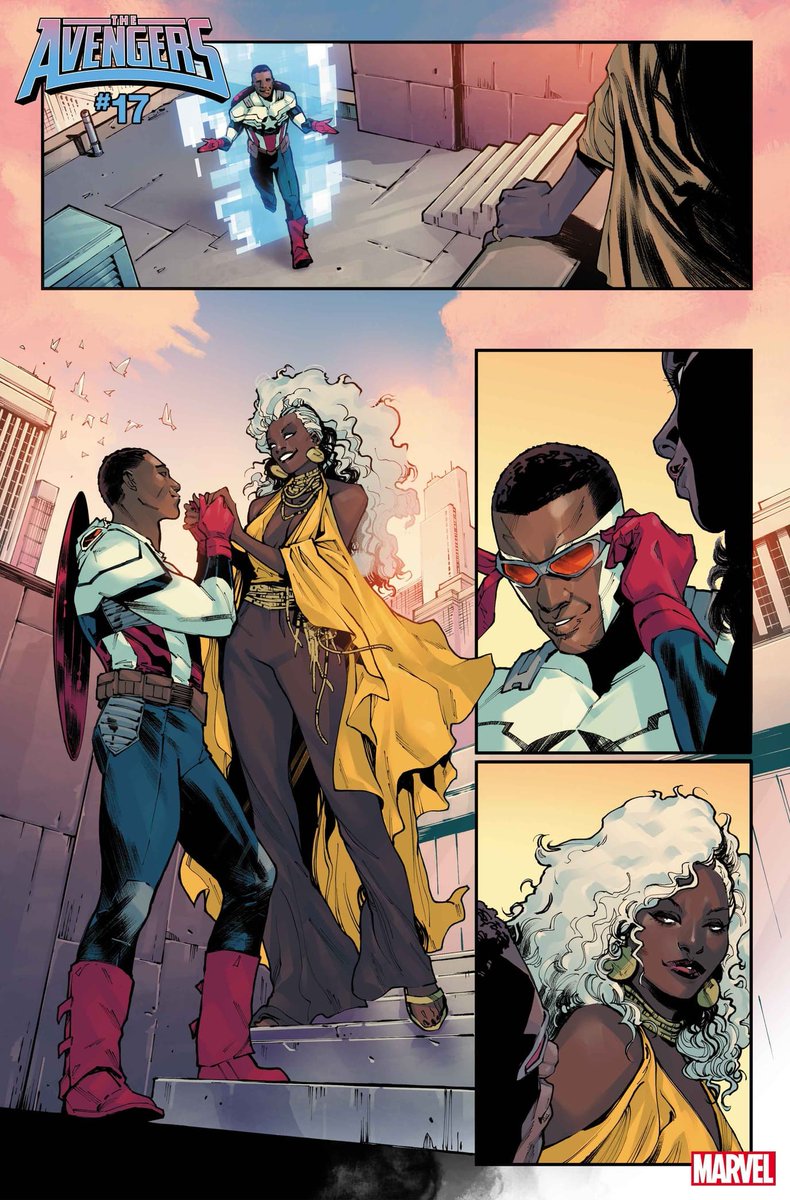 ororoswind's tweet image. STORM joins the team in THE AVENGERS #17 Preview 
out in August 2024 ⚡️