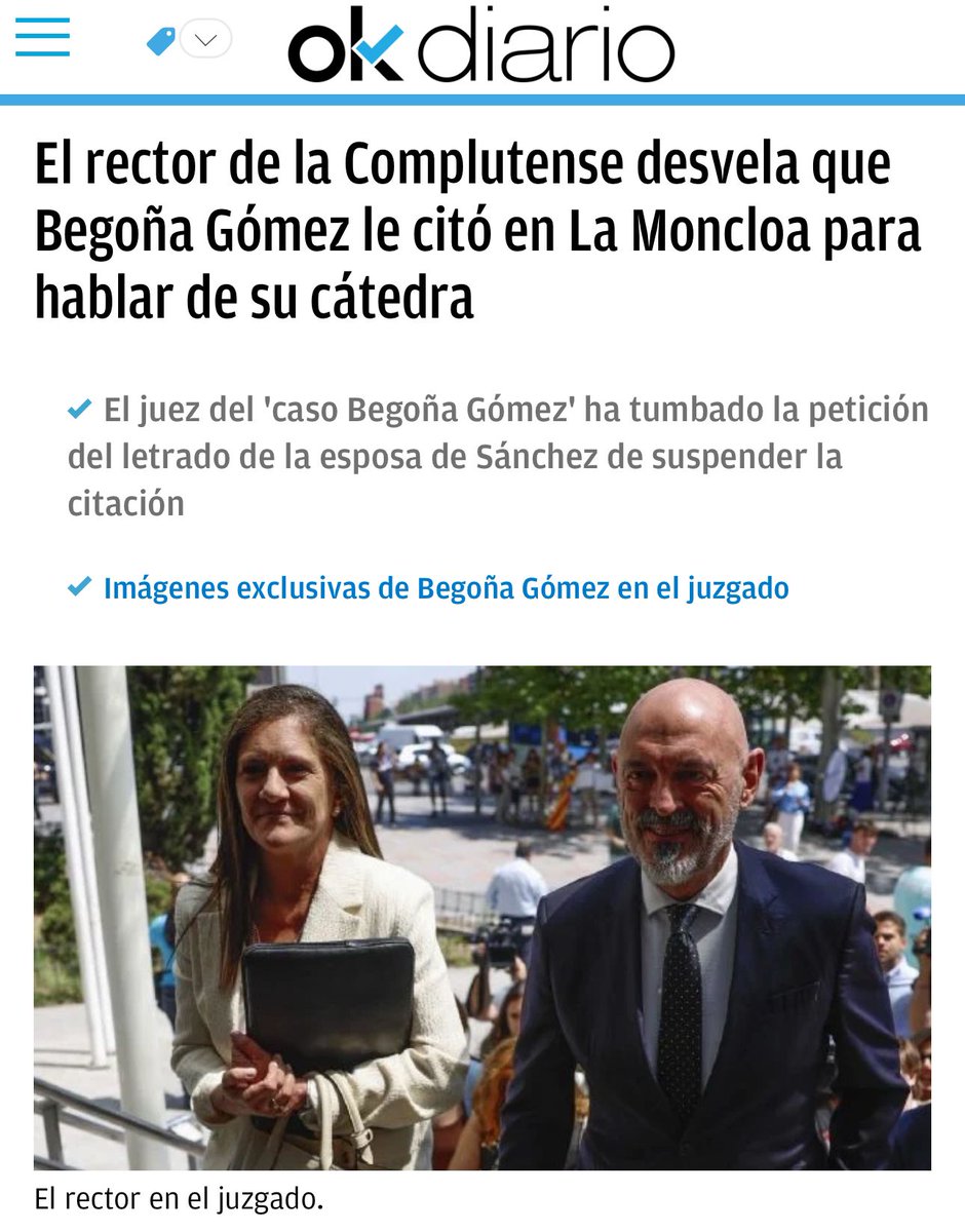 Begoña Gómez: cátedra a domicilio (pagado por todos) y sin tener titulación para ello.

Todo muy normal, según Sánchez y sus comparsas.

Ni con toda la manipulación y demagogia del mundo pueden tapar su montaña de corrupción.