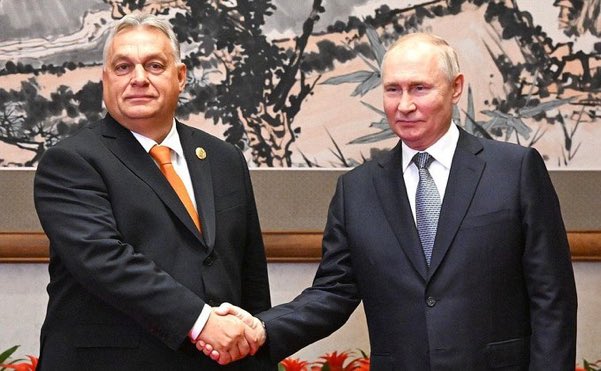 Il n’aura fallu que 48 heures pour que le nouveau président de l’Europe aille présenter ses services à Poutine. 
Je rappelle que les RN vont rejoindre le groupe d’Orban à Bruxelles. Rien à rajouter.