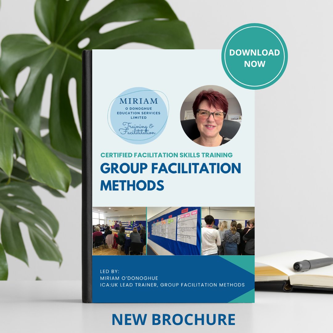 My latest brochure is now available, packed with insights into my #GroupFacilitationMethods training. 🎉Join me on Oct 17th &amp; 18th in Dublin for training.

Visit miriamodonoghue.com/services/facil….

Early Bird discount of 10%, simply use discount code 'earlybird' at checkout! ⏰