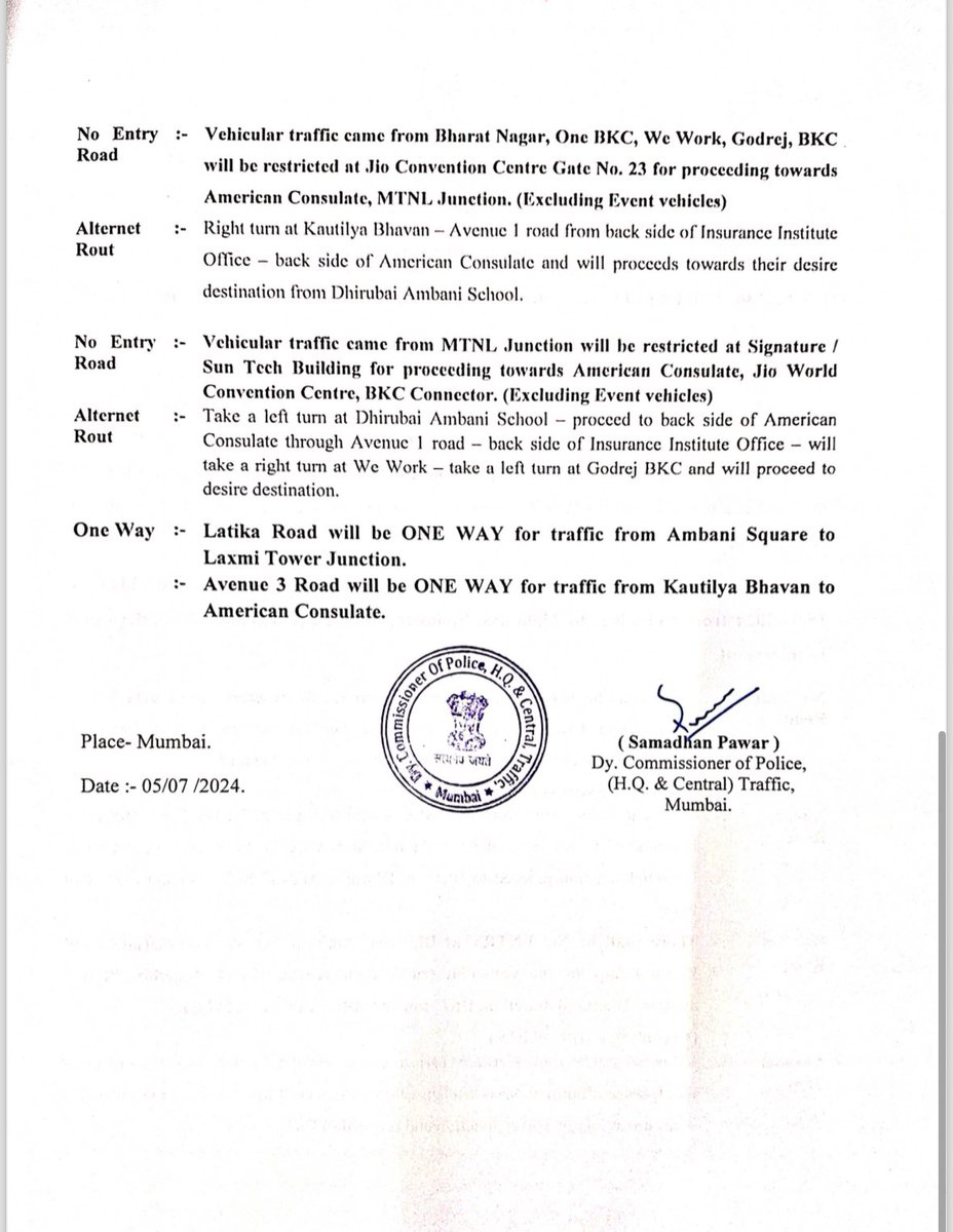 Mumbai Traffic Police tweet media