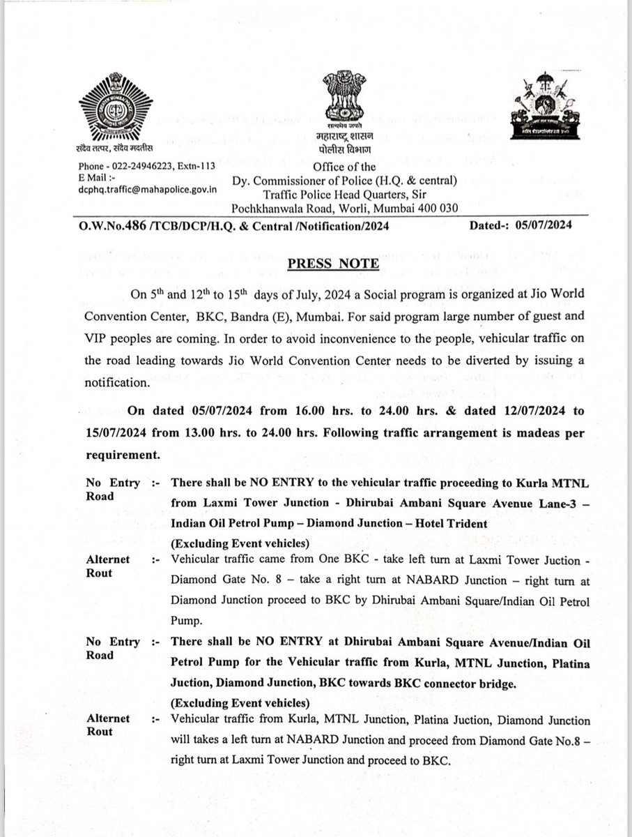 Mumbai Traffic Police tweet media