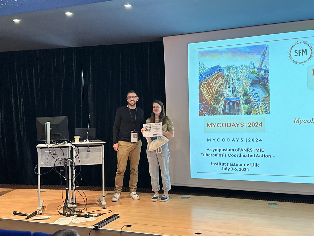 So proud of our PhD students <a href="/SMonard/">Sarah Monard</a> and Wendy Le Mouëllic, winners of the best oral presentations at #Mycodays2024 

@IpbsToulouse <a href="/agenceANRS/">ANRS Maladies infectieuses émergentes</a> <a href="/SFMicrobiologie/">SFM_Microbiologie</a>