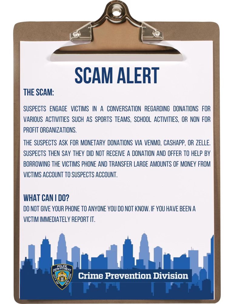 NYPD70Pct's tweet image. In an ongoing effort to keep our community safe from scams, your Crime Prevention Officer was posting and distributing safety tips in the neighborhood.
#stopscamming  🚫🦹‍♂️🦹☎️💳