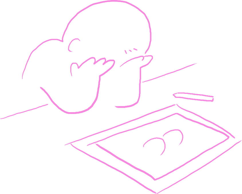 Sorry for not drawing anything