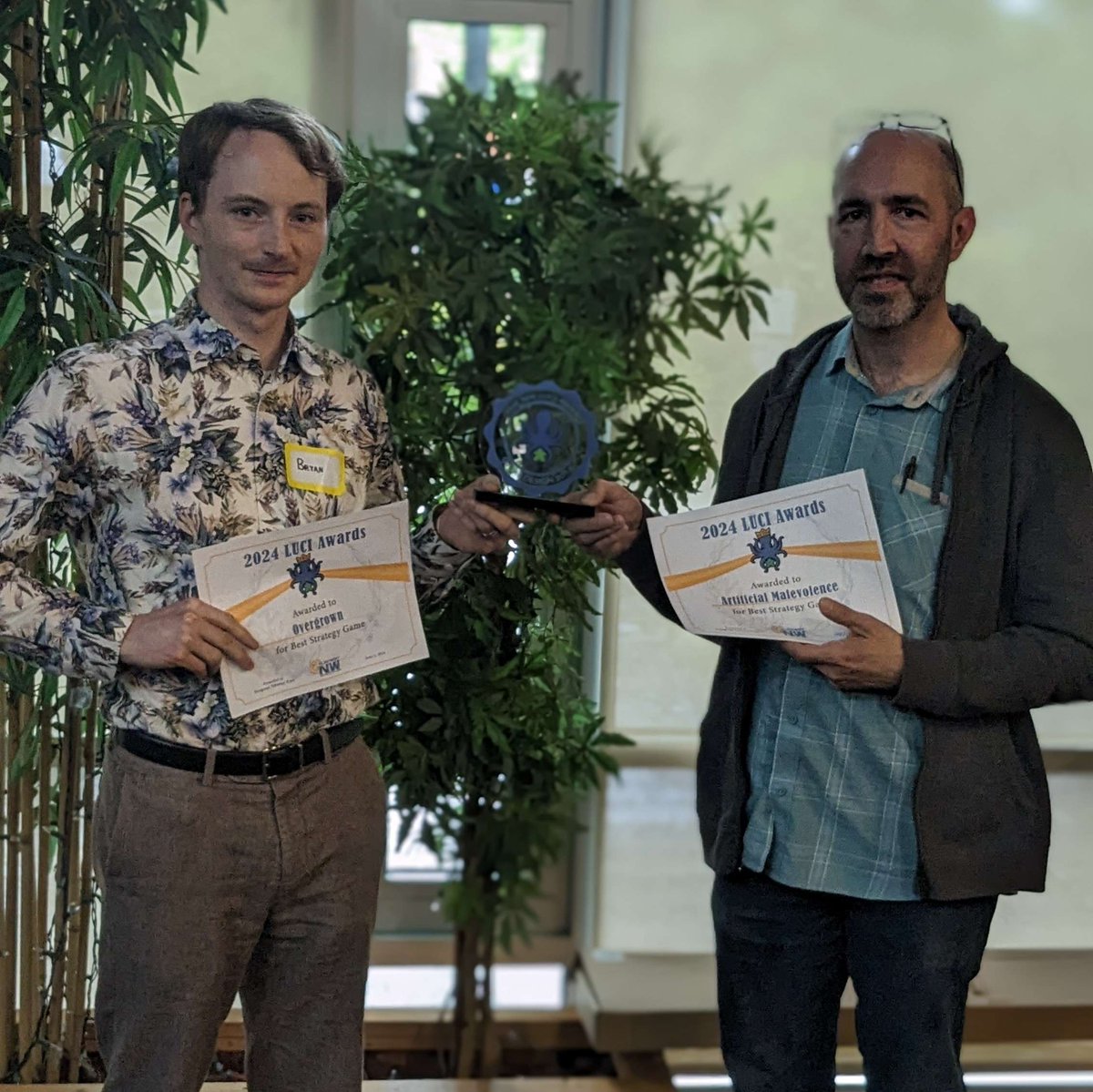 ScrewyGames's tweet photo. My Artificial Malevolence game won the 2024 LUCI award! https://t.co/rcrYaxGRwT