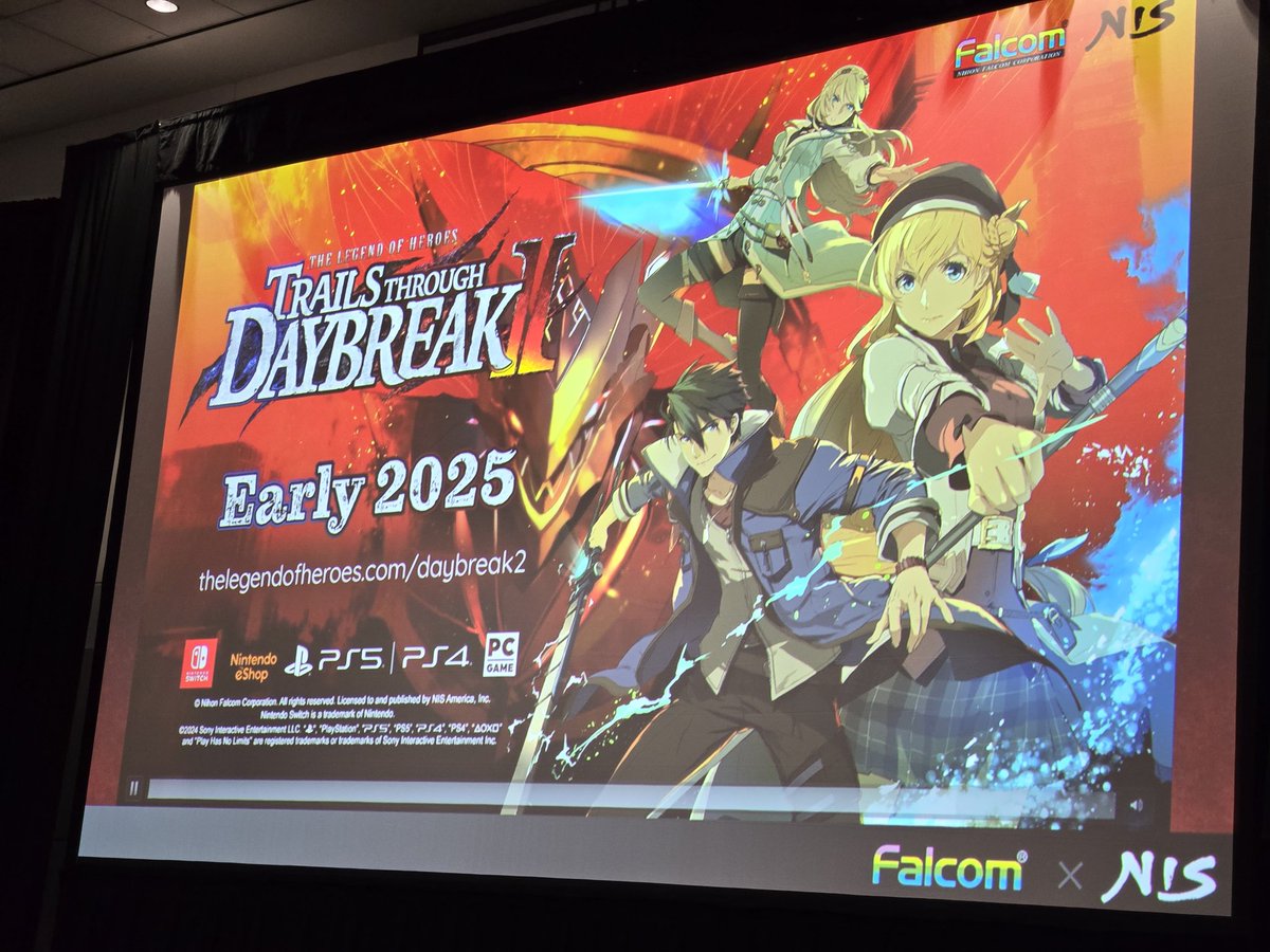R_C_97's tweet photo. #TrailsthroughDaybreak #AnimeExpo2024 #NihonFalcom #NISA https://t.co/A4Bn3EYeww