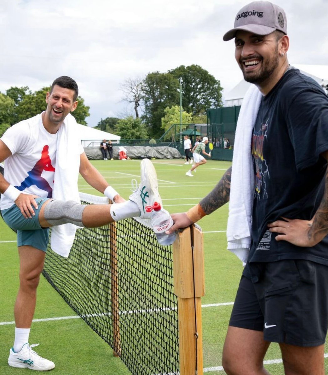 Nick Kyrgios on Novak Djokovic:

“We have a bit of a bromance now and we are actually good friends.” ❤️