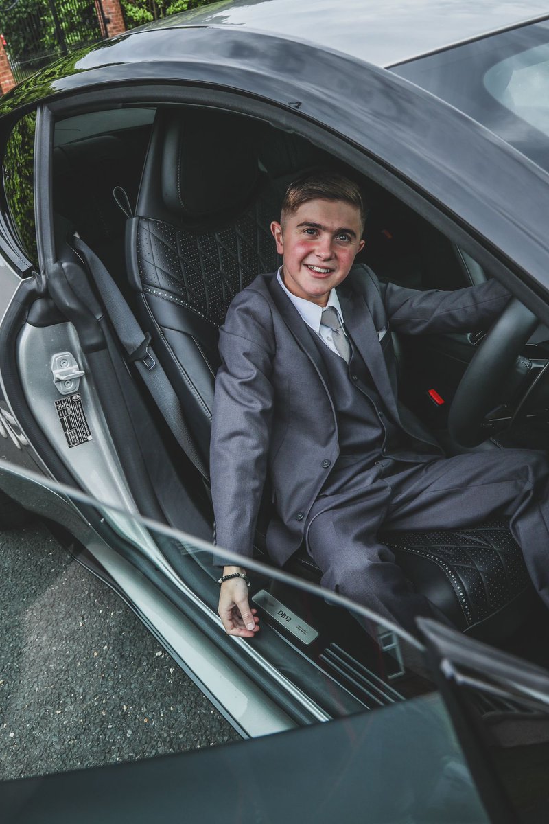 alljoinjack's tweet photo. And Jack’s gone to the prom in an @astonmartin DB12!
We cried seeing how happy and excited he was when he saw the car. Despite all the challenges life throws at Jack he manages to keep smiling.

Thank you @GRANGEMOTORS and Mark Lavery for making today extra special for him ❤️ https://t.co/kH2sin8OPM