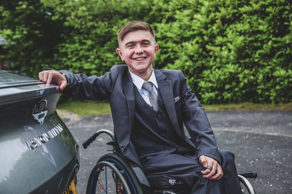 alljoinjack's tweet photo. And Jack’s gone to the prom in an @astonmartin DB12!
We cried seeing how happy and excited he was when he saw the car. Despite all the challenges life throws at Jack he manages to keep smiling.

Thank you @GRANGEMOTORS and Mark Lavery for making today extra special for him ❤️ https://t.co/kH2sin8OPM