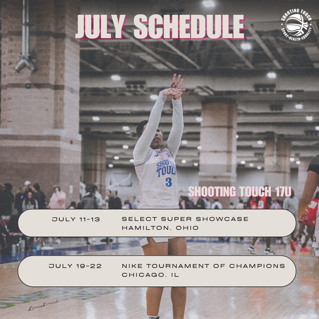 Our 17U July schedule!