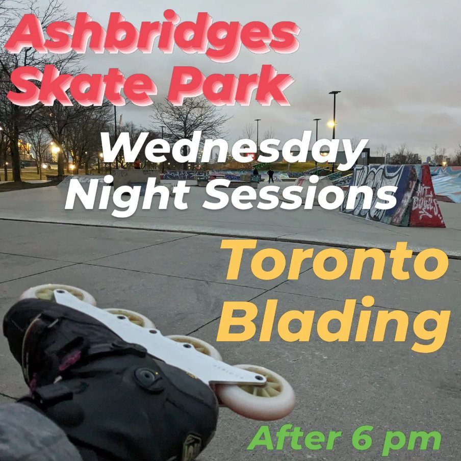 CanadaBladers's tweet photo. #skate with the pros at the #ashbridgesskatepark

#torontoblading #rollerblading #aggressiveskating #skatetricks
#canadabladers https://t.co/jiqL1TgyjL