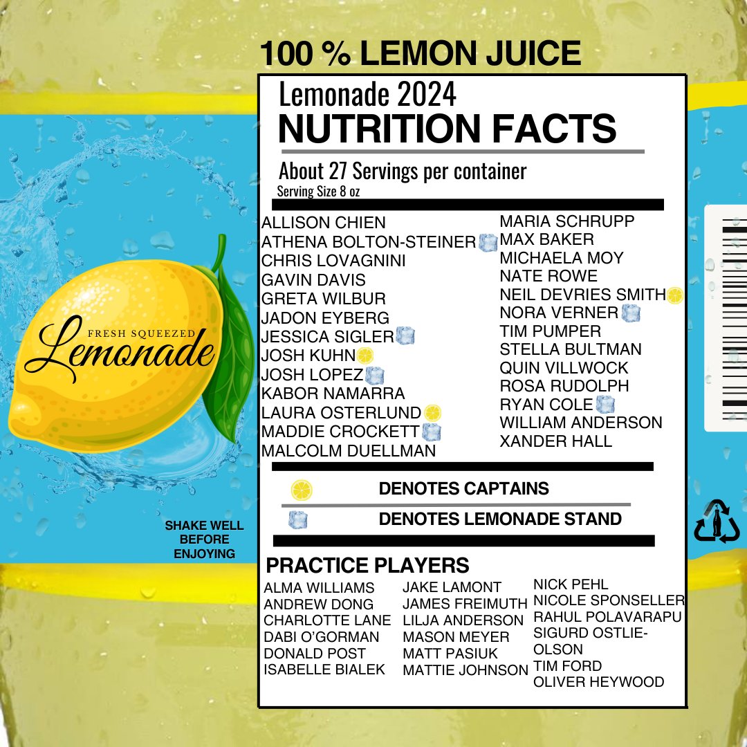 We've been brewing something special! Introducing Lemonade 2024! Freshly squeezed, and coming to a stand (or a field) near you!!🍋